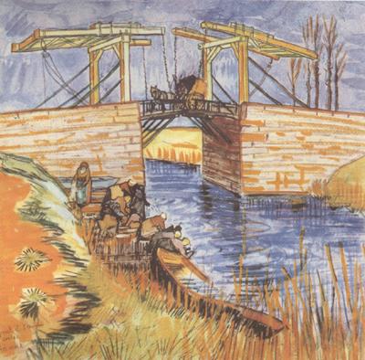 Vincent Van Gogh The Langlois Bridge at Arles (nn04) china oil painting image
